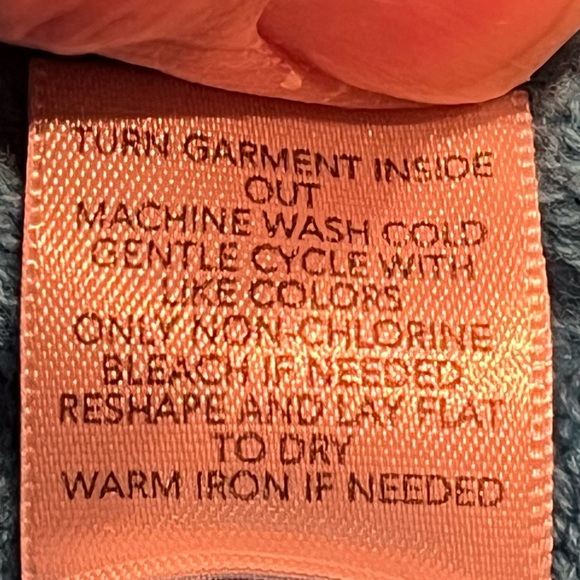 CJ Banks cotton sweater in aqua.  Size 2X - Picture 6 of 8